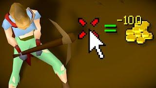RuneScape, but every click costs 100 gold