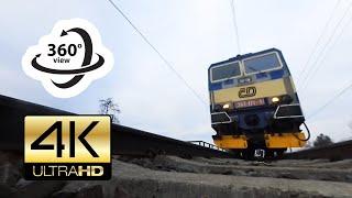 360° camera under train (4K) Virtual Reality