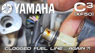 Yamaha C3 Scooter Restoration // Clogged fuel line again?