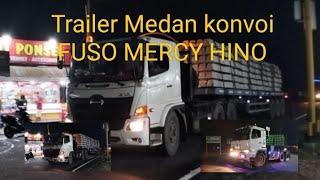 TRUCK TRAILER HINO MEDAN MUNDUR KARENA SESAT JALAN,HAMPIR MSUK JALAN KOTA