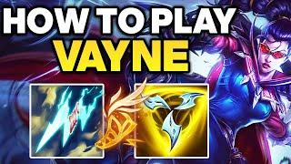 How to Play Vayne - Vayne ADC Gameplay Guide | Best Vayne Build & Runes