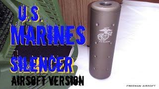 Airsoft U.S. Marine Silencer- by Royal- Freeman Airsoft