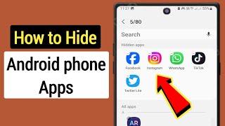 How to Hide Apps on Android Phone in Settings Without Using Any App ||