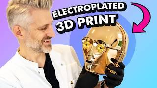 I Electroplated a 3D Printed C-3PO Head in only 100 HOURS!