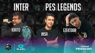INTER vs PES LEGENDS on PES 2020 with INTER | QLASH (feat. INSA, KIRITO_YUUKI_00 and EZEKTOOR) 