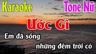 Ước Gì Karaoke Tone Nữ ( Em ) Karaoke Lâm Organ - Beat Mới