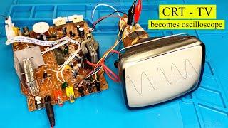 how to convert a CRT TV into an oscilloscope