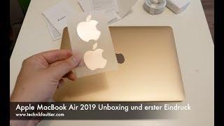 Apple MacBook Air 2019 Unboxing und erster Eindruck