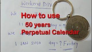 how to use 50 years calendar | how use  Perpetual calendar | aliexpress 100/50 years calendar