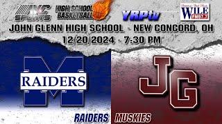 Morgan Raiders vs John Glenn Muskies HS Boys Basketball 12.20.2024