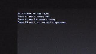No Bootable device found...SOLVED!!!!# 100% Working #part 1 (HD).