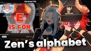 Zen 𝙜𝙚𝙩𝙨 𝙚𝙢𝙗𝙖𝙧𝙧𝙖𝙨𝙨𝙚𝙙 when AmaLee reacts to Zentreya's alphabet