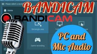 BANDICAM How to Record PC & Microphone Audio Seperately 2 Audio Tracks with Bandicam Screen Recorder