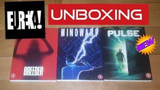 Eureka Entertainment Bluray Unboxing! Pulse (1988) Mindwarp (1990) & Breeder (2020) Scifi/Horror