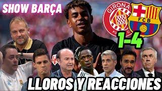  REACCIONES Y LLOROS AL GIRONA 1 FC BARCELONA 2 - DOBLETE DE LAMINE YAMAL | SHOW Y FESTIVAL BARÇA