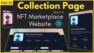 NFT Collection Page For NFT Marketplace Website Template | Build Responsive React Js Collection Page