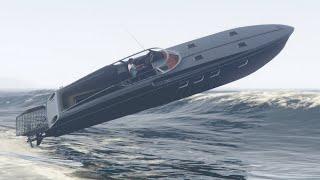 GTA 5 - DLC Boat Review - Shitzu Longfin - New FASTEST Boat