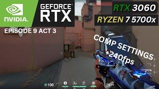 VALORANT - RYZEN 7 5700X + RTX 3060 - 1080p Comp Settings - FPS Benchmark Test