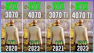 RTX 3070 vs RTX 4070 vs RTX 3070 TI vs RTX 4070 TI - Test in 12 Games