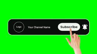 Subscribe Button Green Screen | Green Screen subscribe button | subscribe green screen No Copyright