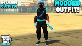 GTA 5 Online Easy Black Joggers Modded Outfit With Invisible Arms! (No Transfer)