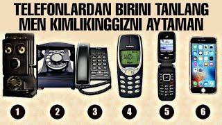 Telefonlardan birini tanlang Kimlikinggizni aytaman.Psixologik test