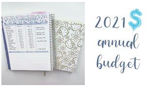 2021 Annual Budget & Sinking Funds Set Up | Annual Budget Planning