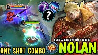 WTF DAMAGE!! TRYING THIS NOLAN NEW 1 SHOT BUILD TO EASILY CARRY THE TEAM - BUILD TOP 1 GLOBAL NOLAN