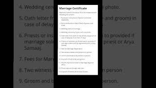 ‍️‍ Court Marriage Documents #Documents for Marriage Registration #courtmarriage #lovemarriage