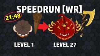 Evowars.io - Speedrun to level 27! [WR] 57k Score in 21:48!