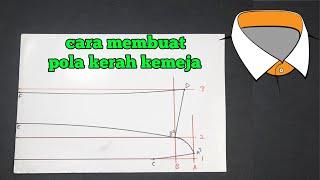 membuat pola kerah kemeja