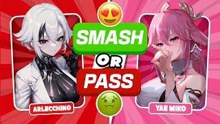 SMASH OR PASS GENSHIN IMPACT  | GIRLS EDITION | GENSHIN QUIZ 