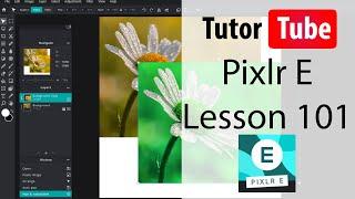 Pixlr E Tutorial - Lesson 101 - Lock and Hide Layer