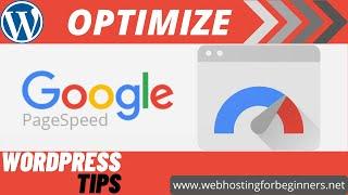 Optimize your WordPress website with Google PageSpeed Insights tool