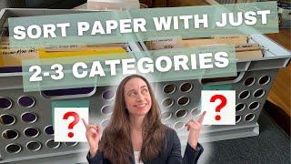 Organize Paper Fast With These Simple Categories - 3 Client Examples