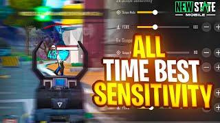 BEST SENSITIVITY IN NEW STATE MOBILE | HOW TO MAKE NO RECOIL SENSITIVITY | ANDROID 90 FPS GAMEPLAY
