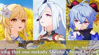 SHENHE & LUMINE Singing for GANYU Cutscene 2023 Lantern Rite 3.4 Genshin Impact