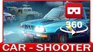 360° VR VIDEO - CAR SHOOTER - Unreal Racing - Gameplay - VIRTUAL REALITY 3D