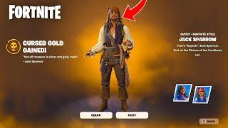 HOW TO GET THE JACK SPARROW SKIN IN FORTNITE! Released EARLY / Pirates of the Caribbean Collab