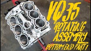 VQ35 Piston and Rotating Assembly Installation | VQ35 Engine Build Part 1