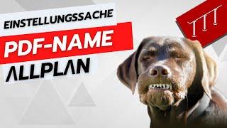 Plannamen für PDF einstellen