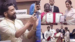 Actress Jyothika Receives National Award For Soorarai Pottru | Suriya | 68th National Film Awards