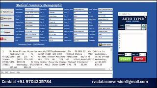 MI demographic data entry auto typer | form filling auto typing software