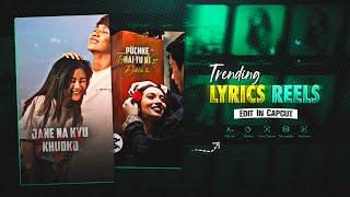 Trending Lyrics Reels Edit In Capcut | Copuls Photo Lyrics Video Editing 