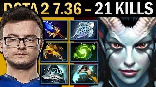 Queen of Pain Gameplay Miracle with Vyse and 17 Kills - Dota 2 7.36