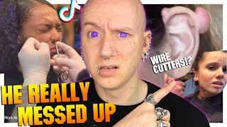 Traumatising TikTok Piercing Fails! | Piercings Gone Wrong 57 | Roly Reacts