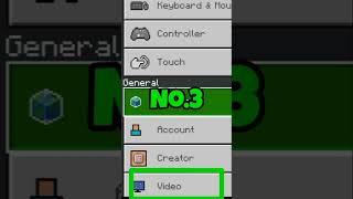 Minecraft 5 Pro Settings | Pocket Edition To Java Edition | #shorts