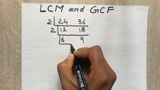 How to Find LCM and GCF Easy Way - The Ladder Method