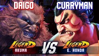 SF6 ▰ DAIGO (Akuma) vs CURRYMAN (E.Honda) ▰ High Level Gameplay