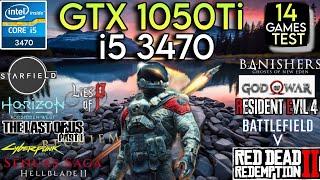 GTX 1050 Ti + I5 3470 & 16GB Ram | Test In 14 Games !